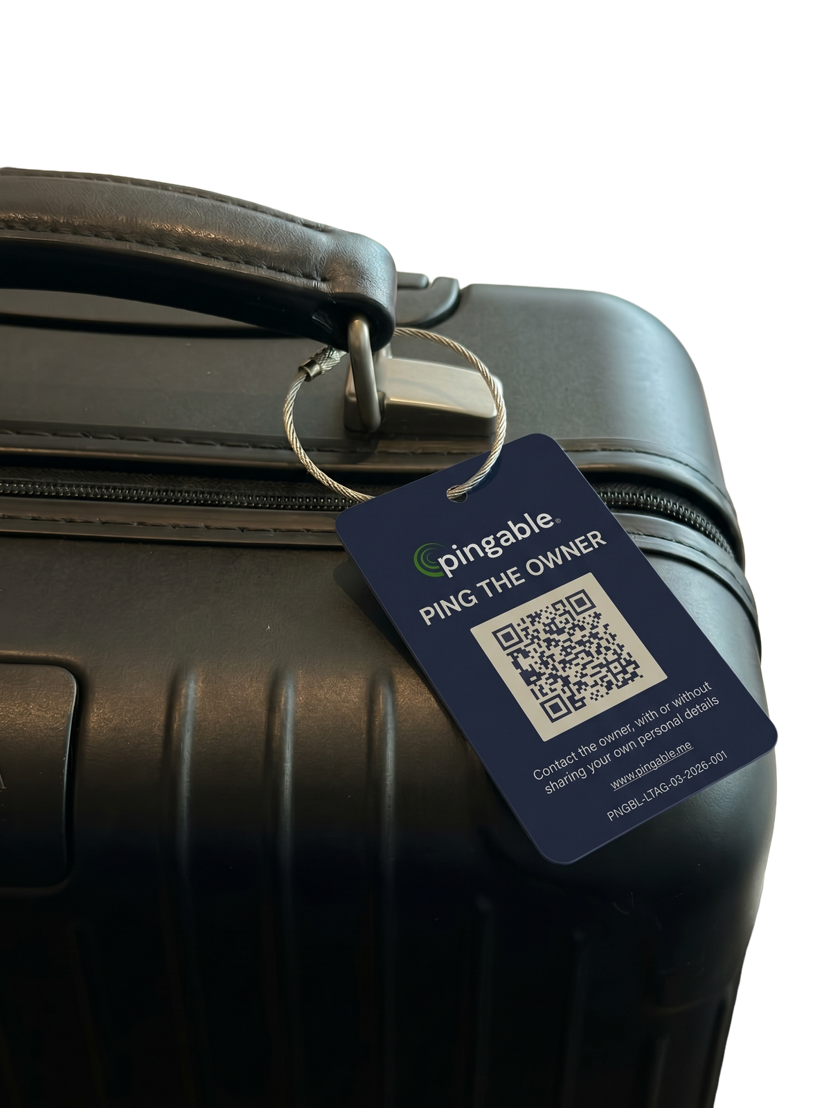 Pingable Metal Luggage Tag