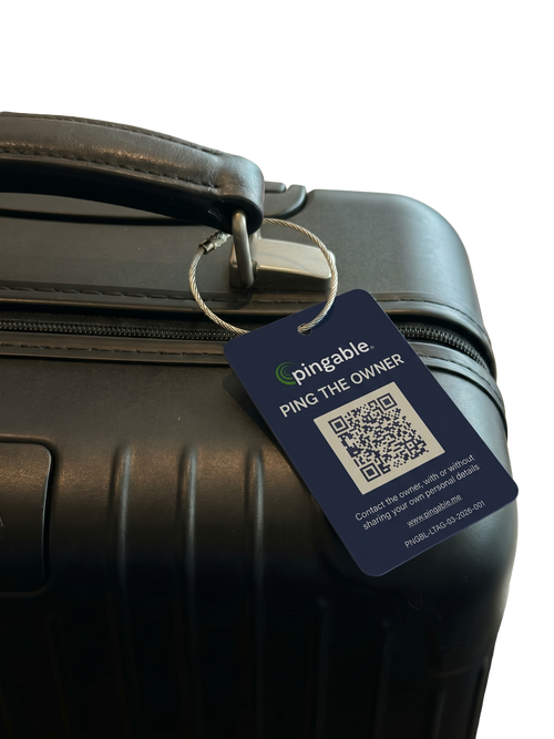 Pingable Metal Luggage Tag