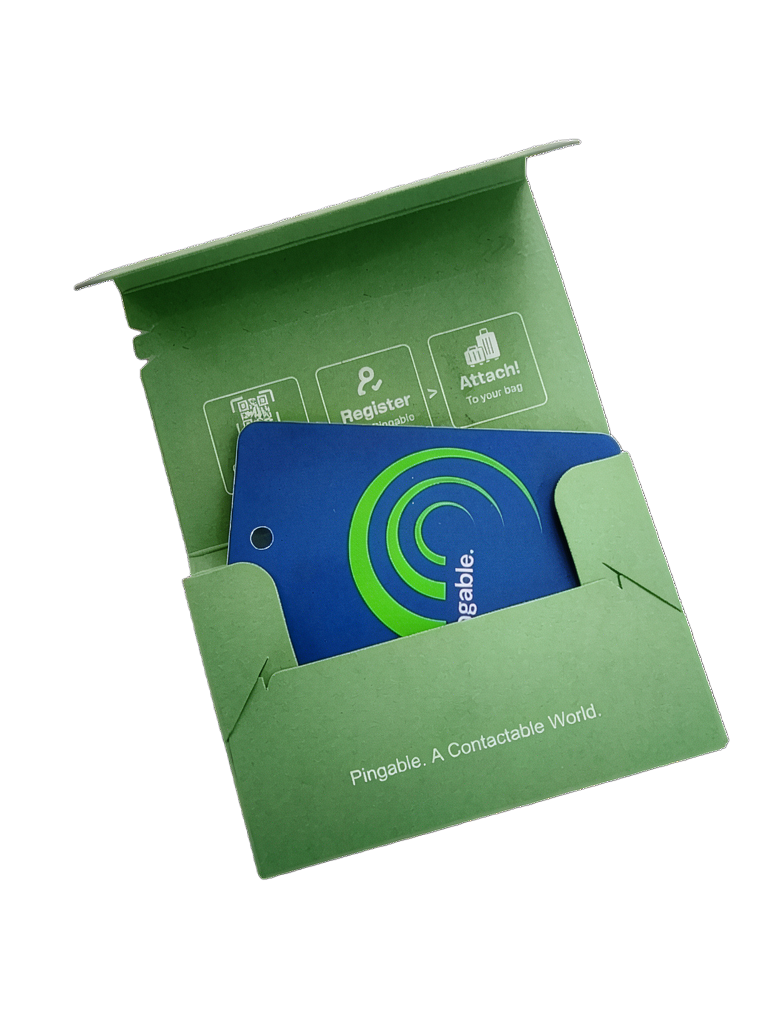 Pingable Metal Luggage Tag
